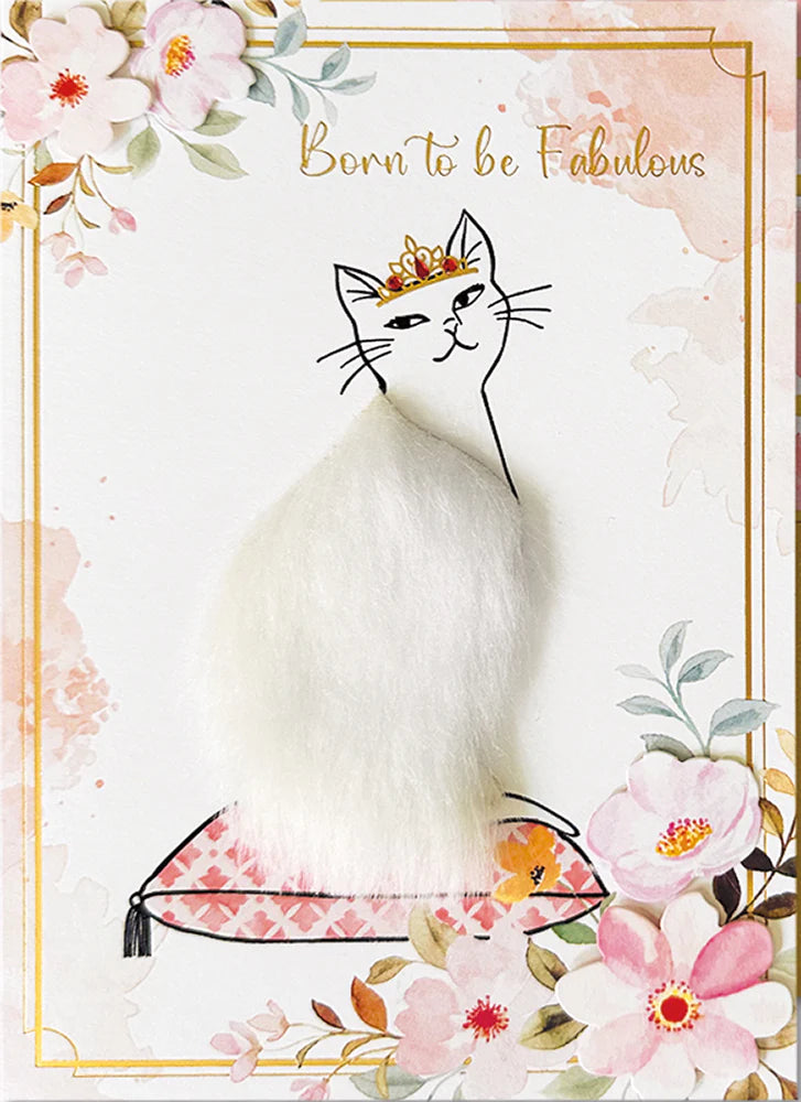 Glamour Cat Birthday Card