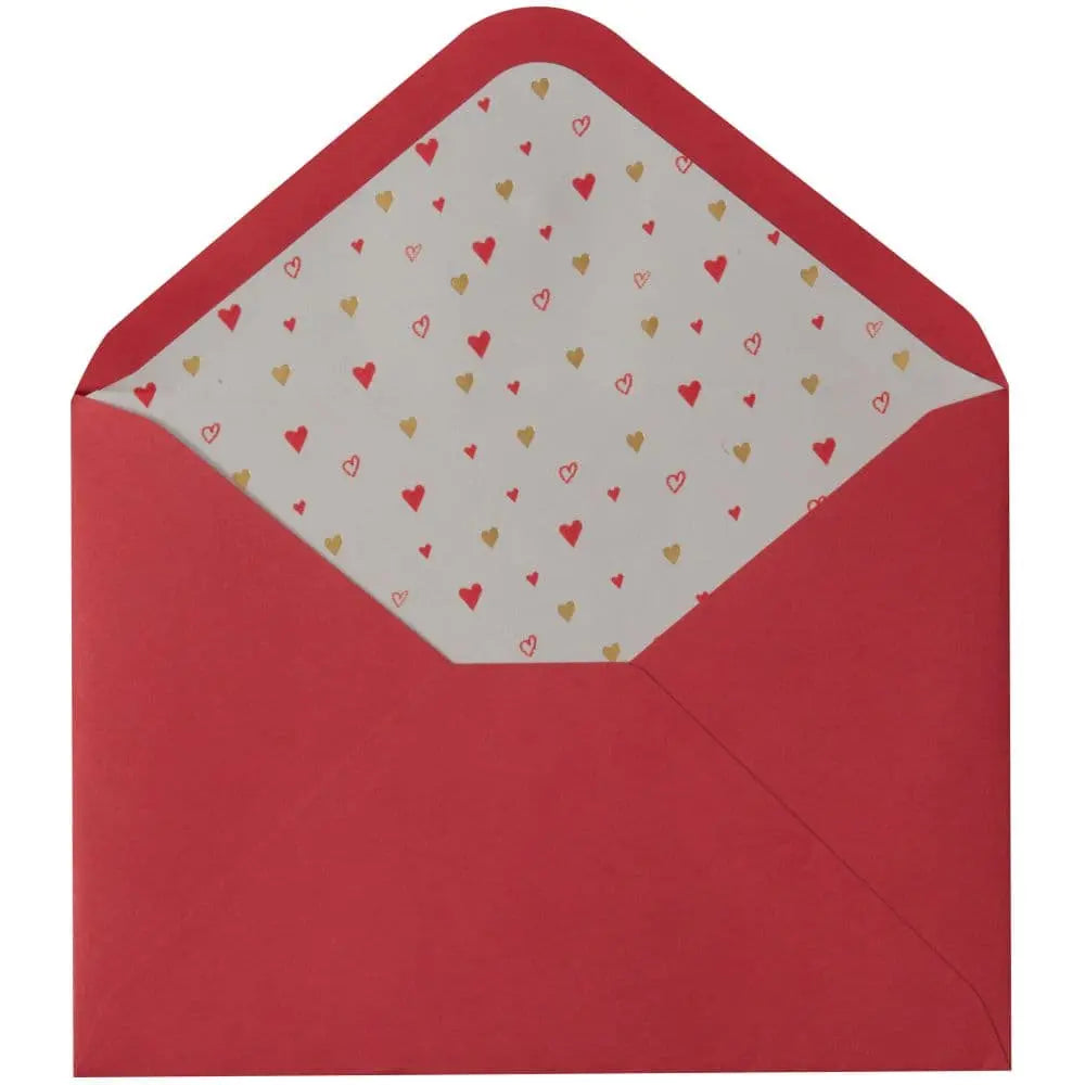 Patterned Hearts Valentine's Day Card