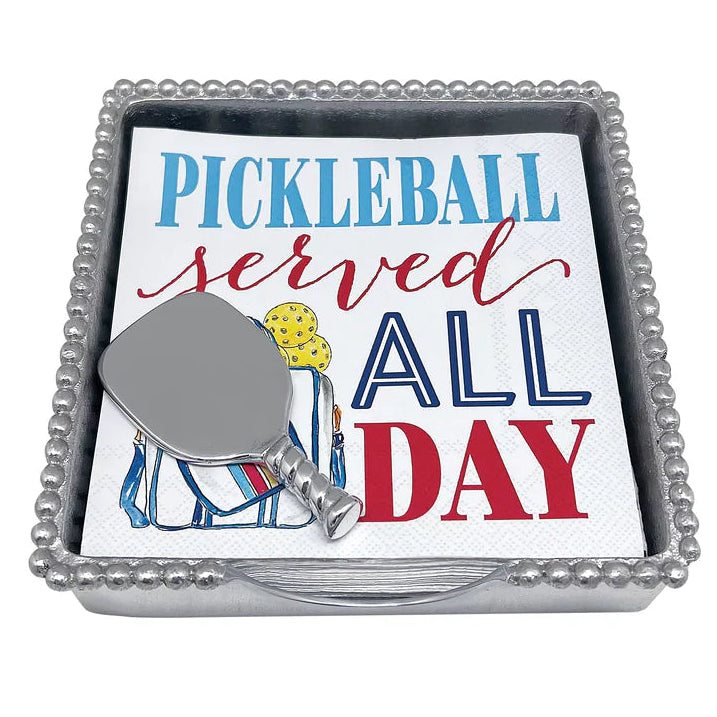 Pickleball Beaded Napkin Box Set