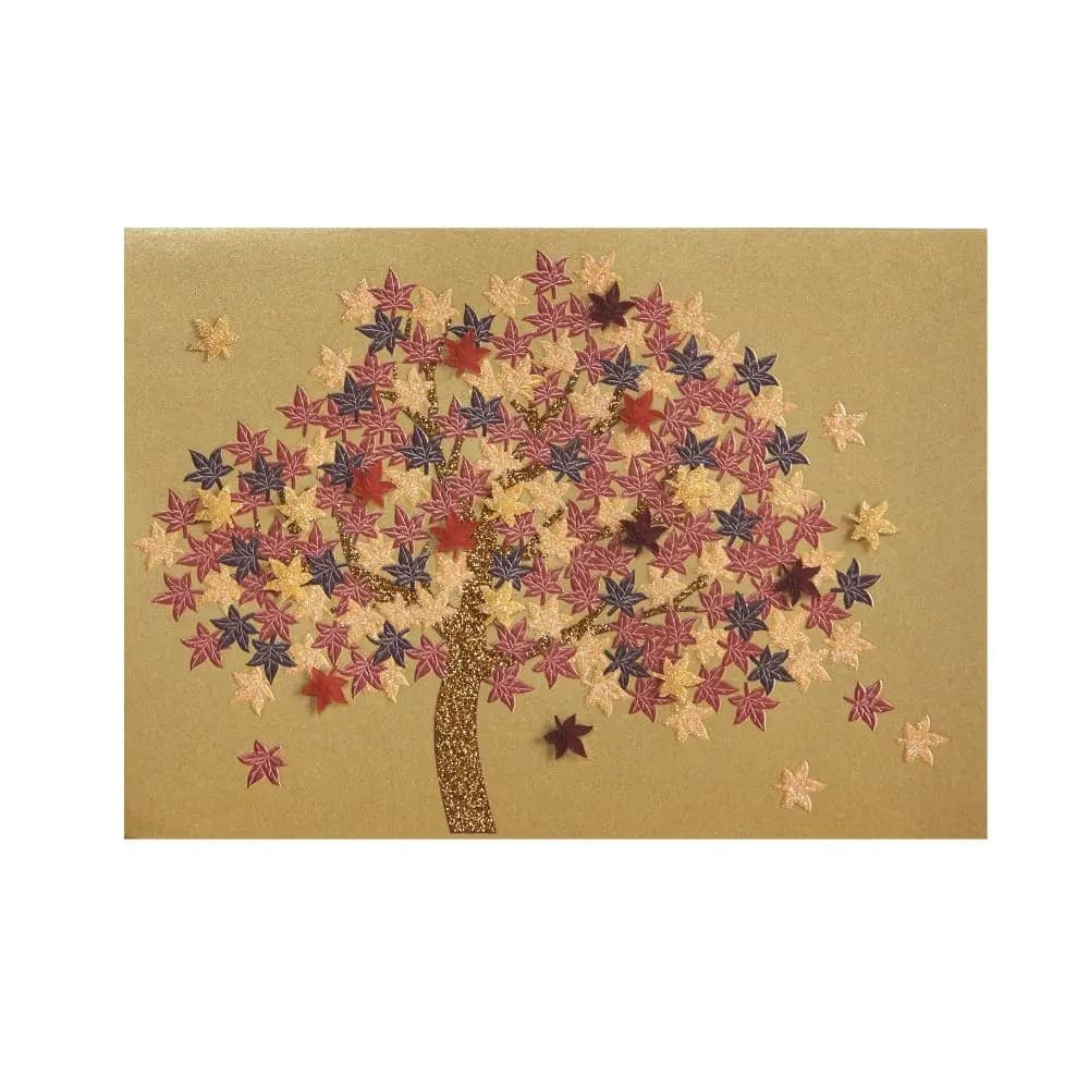 Vellum Japanese Maple Tree Blank Card