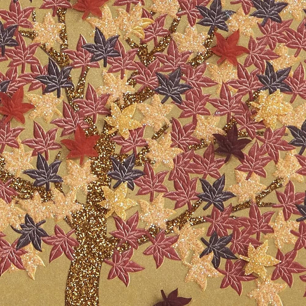 Vellum Japanese Maple Tree Blank Card