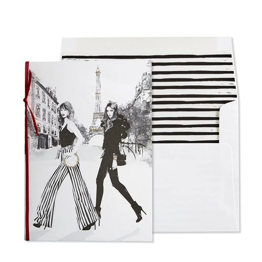 Paris Girls Friendship Card