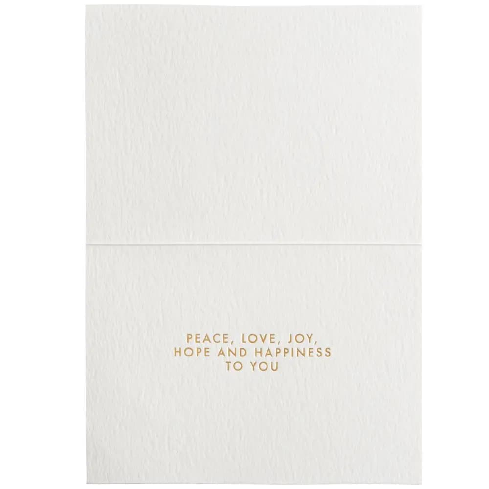Peace And Love Christmas Card