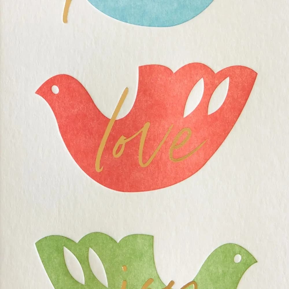 Three Doves Christmas Card