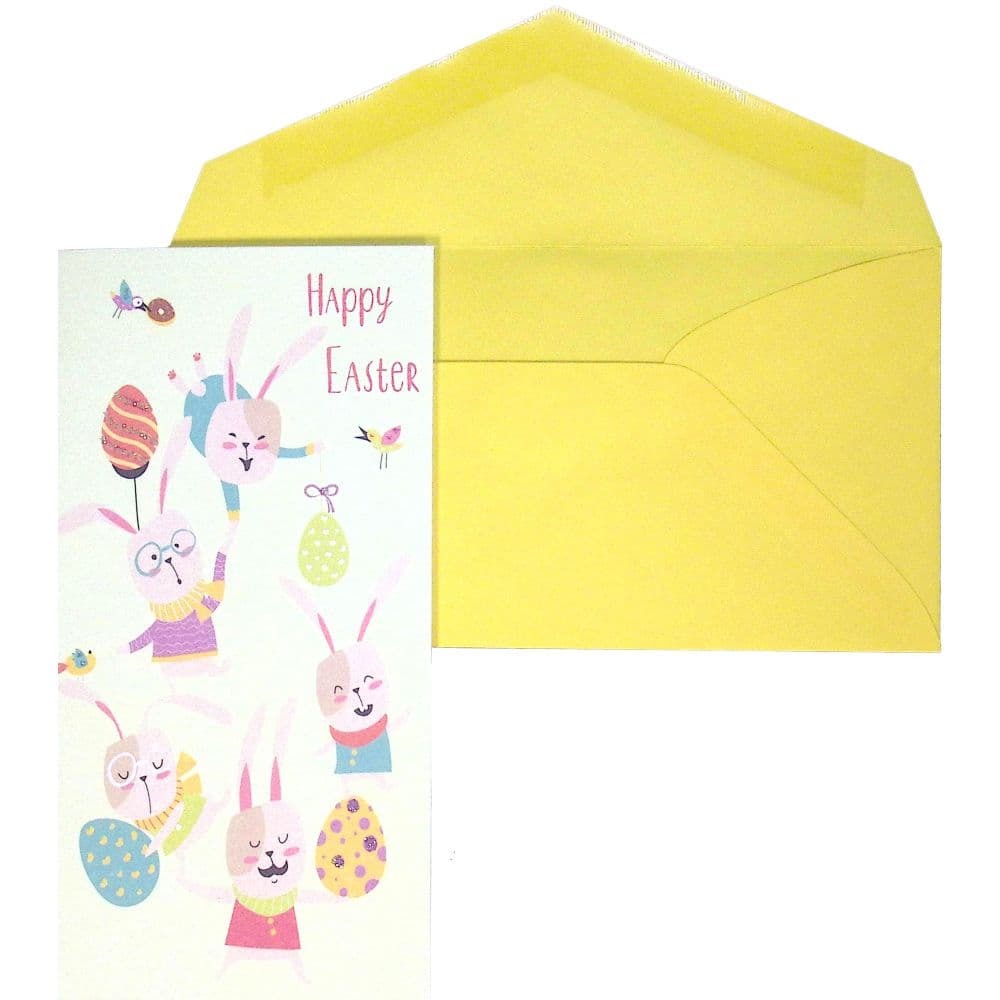 Stacked Bunnies Easter Card
