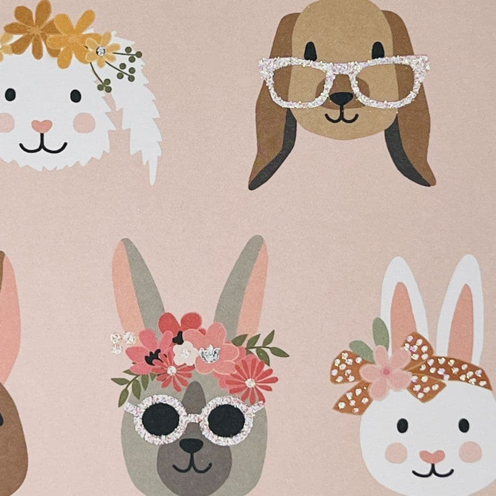 Bunny Faces Easter Card