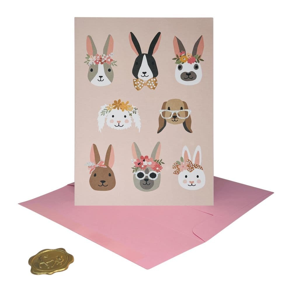 Bunny Faces Easter Card