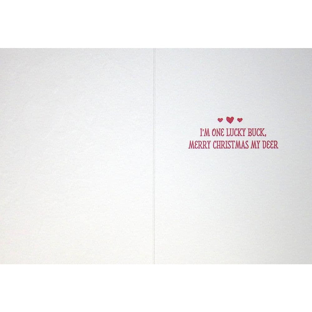 Letterpress Deer Couple Christmas Card