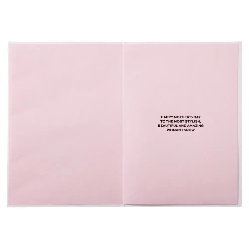 Shoe With Polka Dot Bow Mother's Day Card
