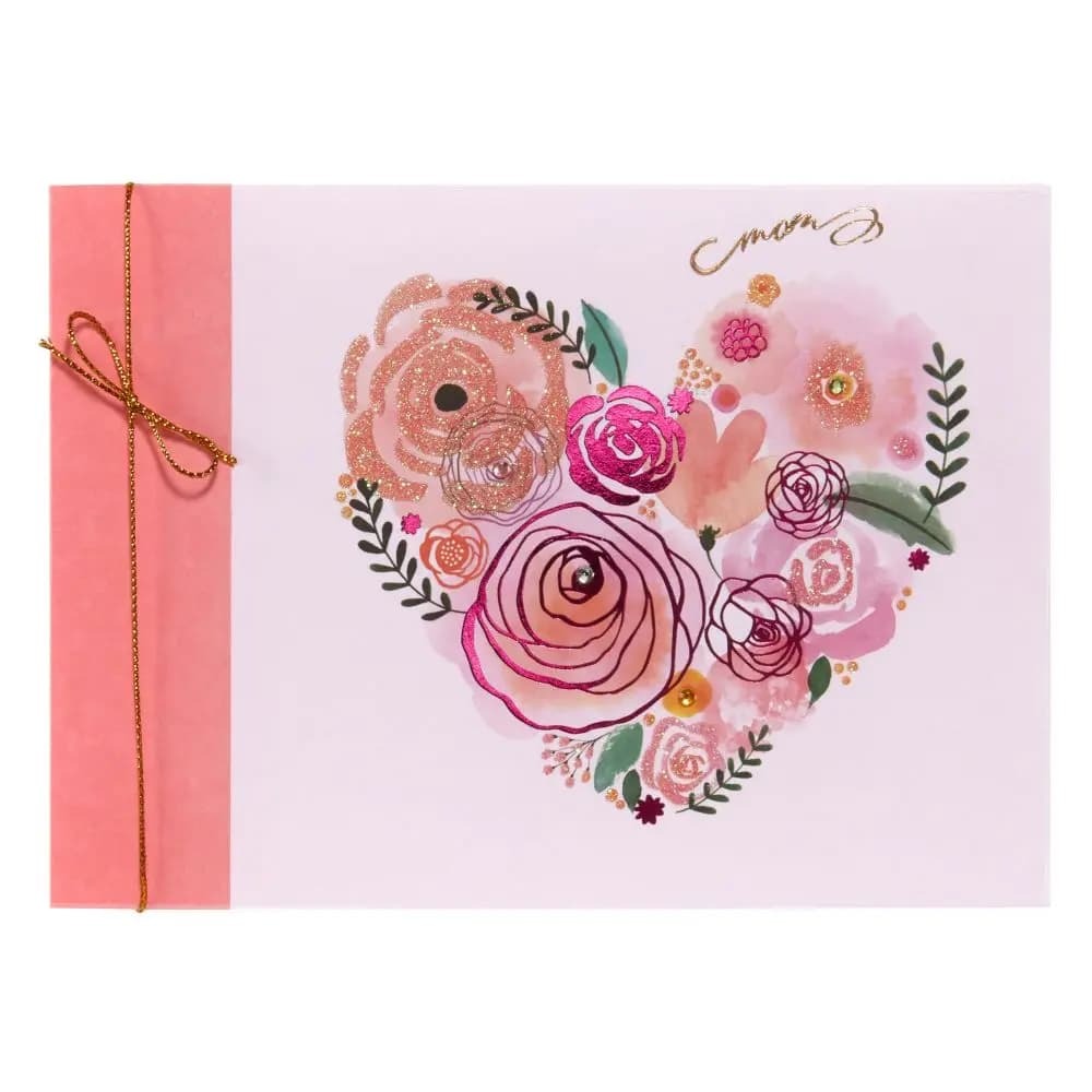 Mom Flower Heart Mother's Day Card