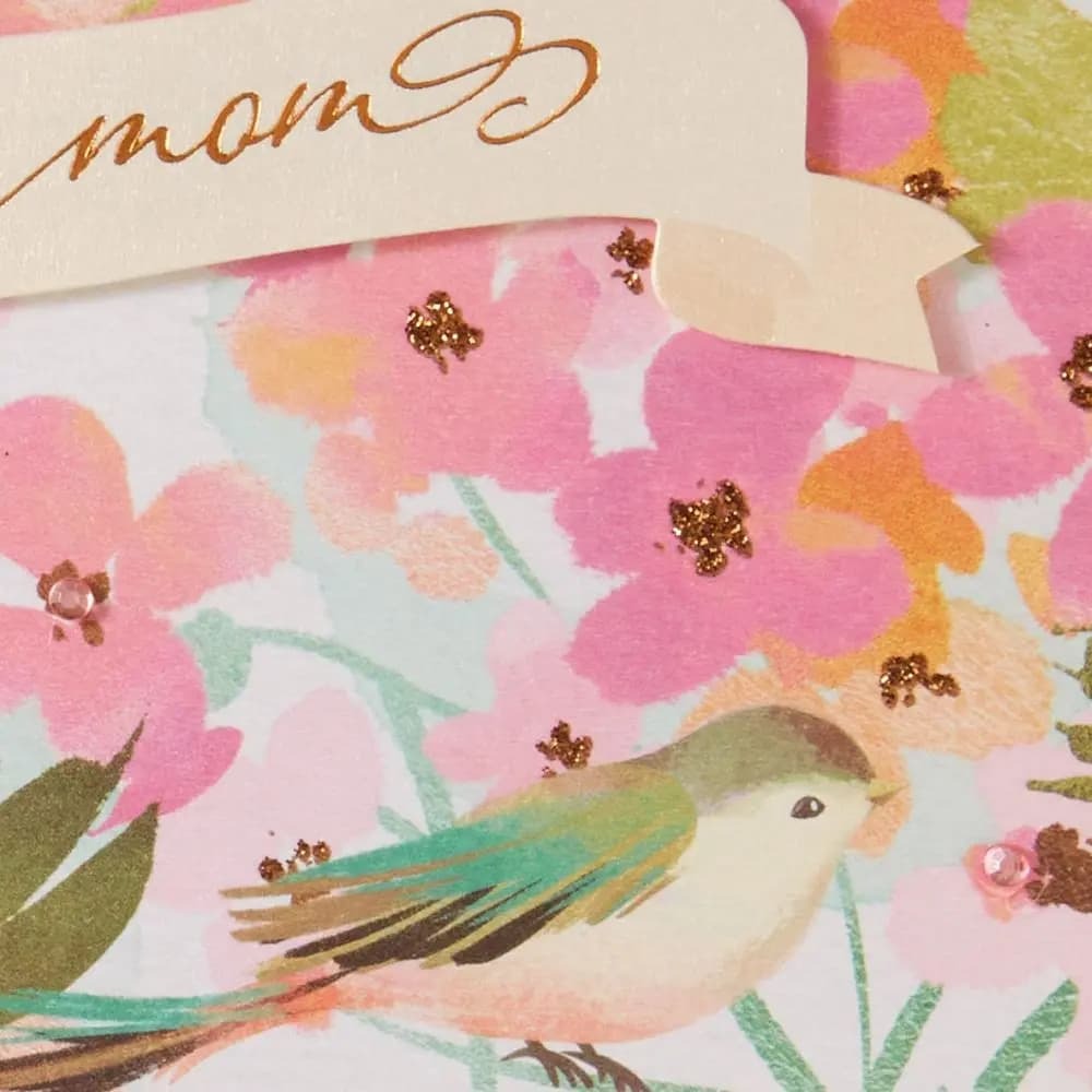 Bird In Flowers Mother's Day Card