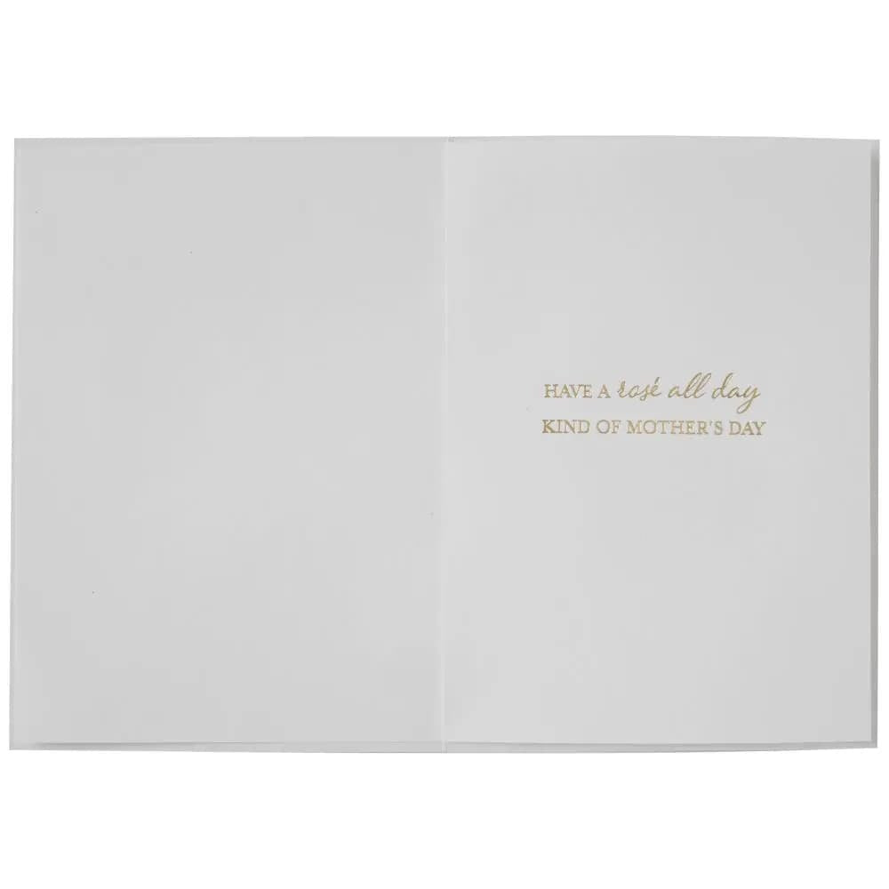 Wine And Flowers Mother's Day Card