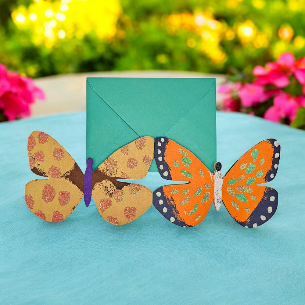 Five Panel Die Cut Butterfly Mother's Day Card