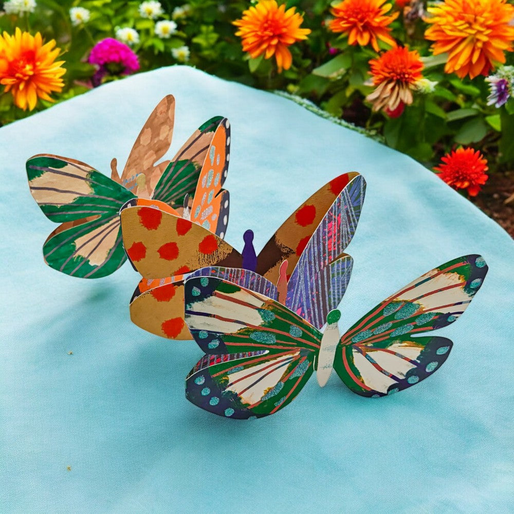 Five Panel Die Cut Butterfly Mother's Day Card