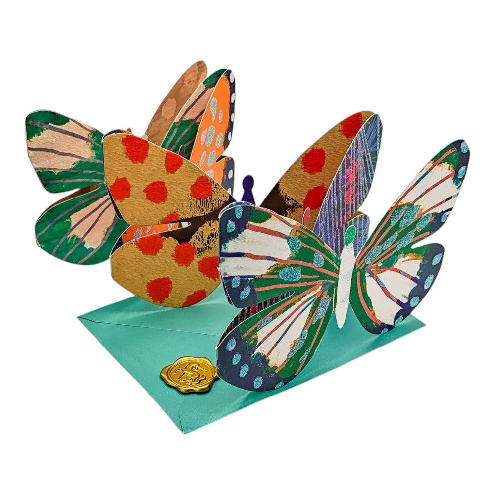 Five Panel Die Cut Butterfly Mother's Day Card