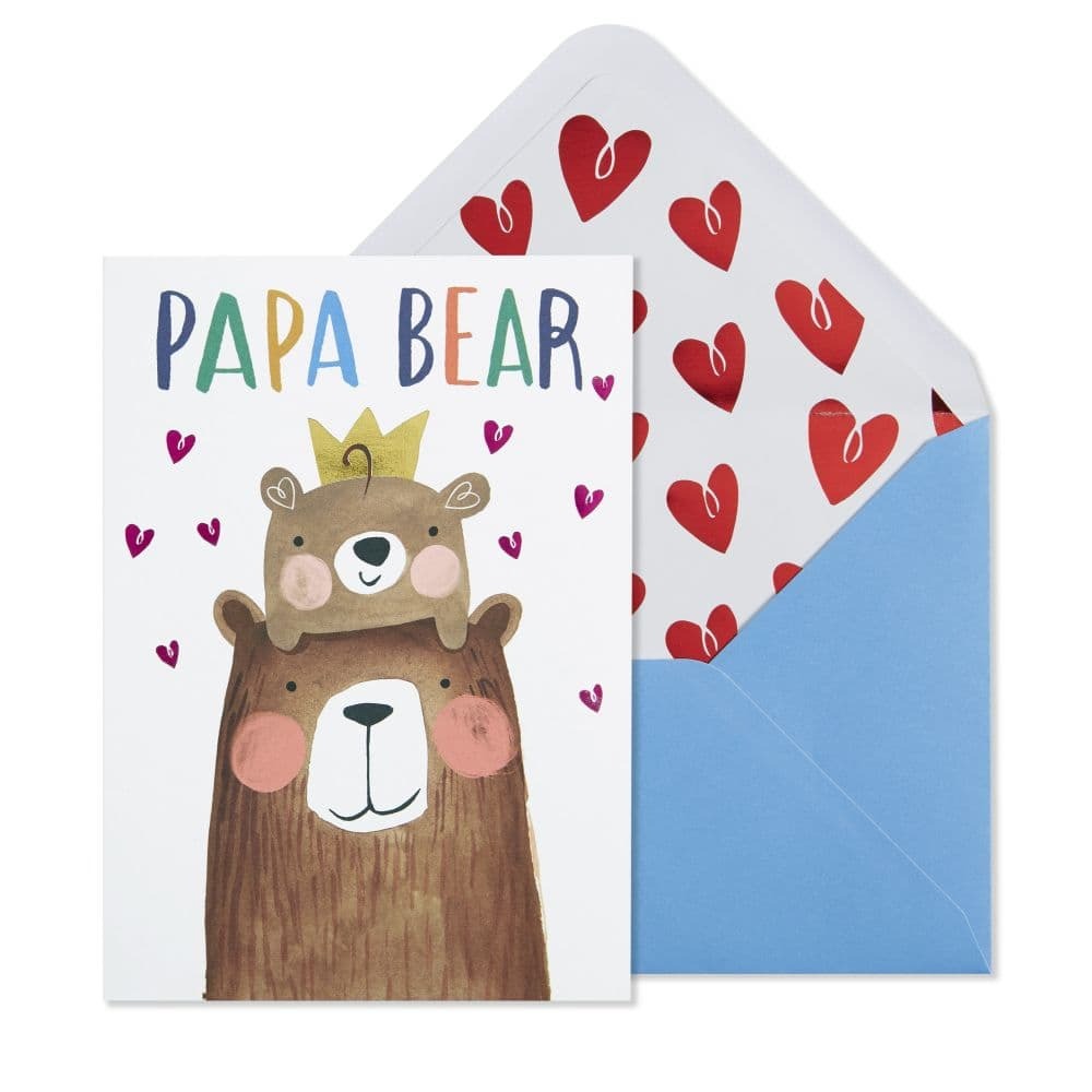 Dad And Kid Bear Father's Day Card