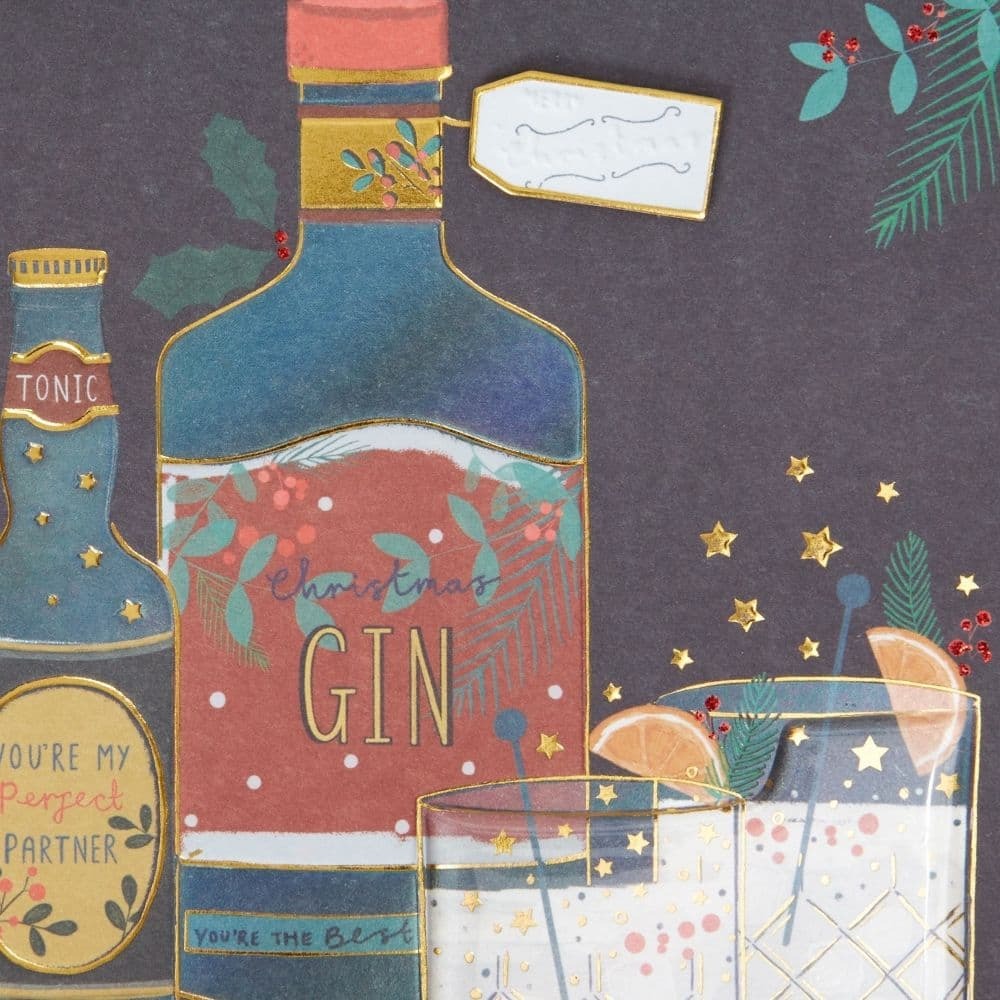 Two Holiday Cocktails Husband Christmas Card