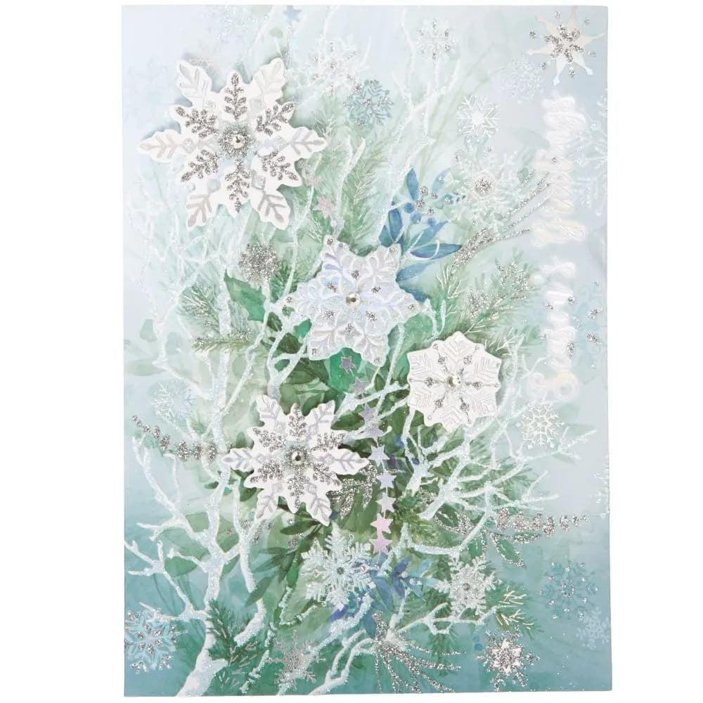 Snowflake Branch Collection Christmas Card