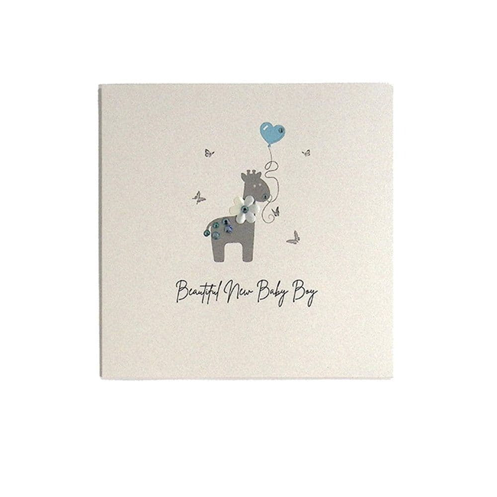 Beautiful Boy Baby Congratulations Card
