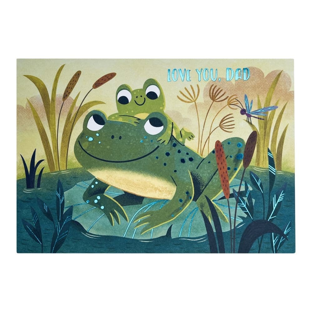 Frog And Kid Fathers Day Card