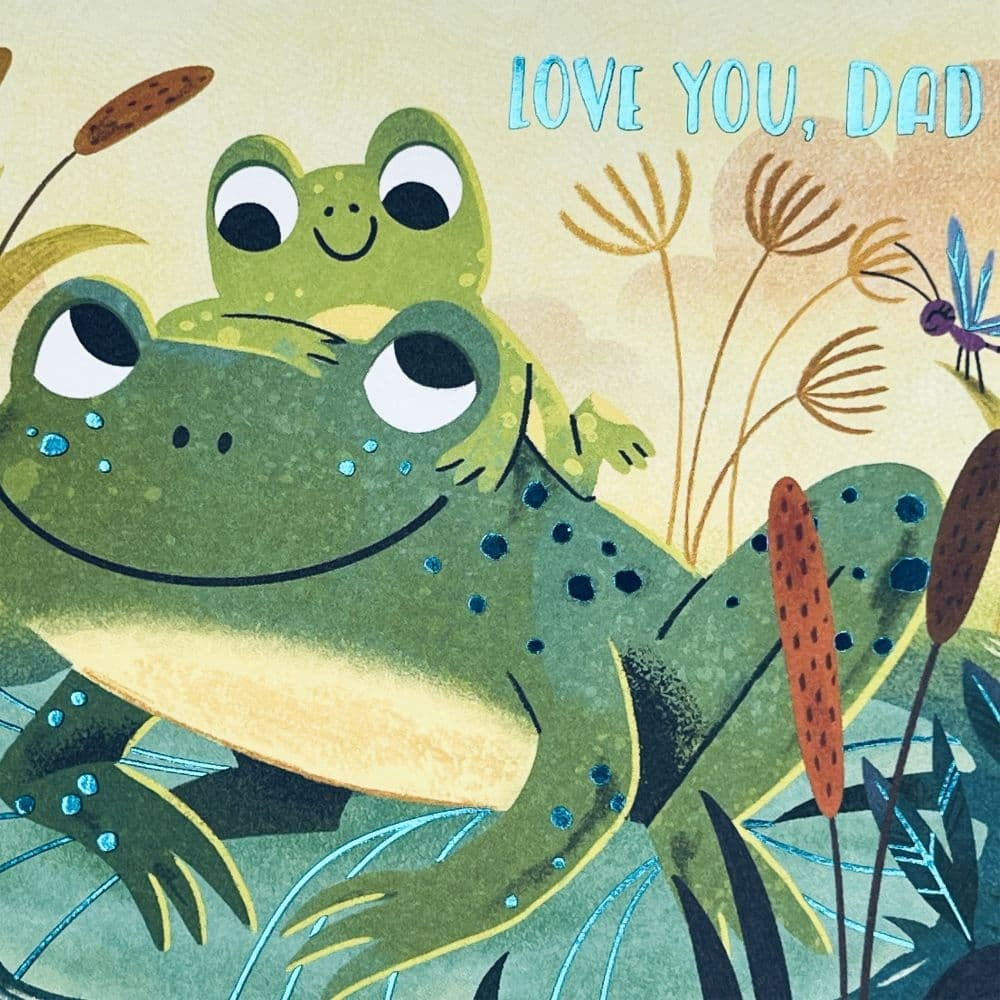 Frog And Kid Fathers Day Card