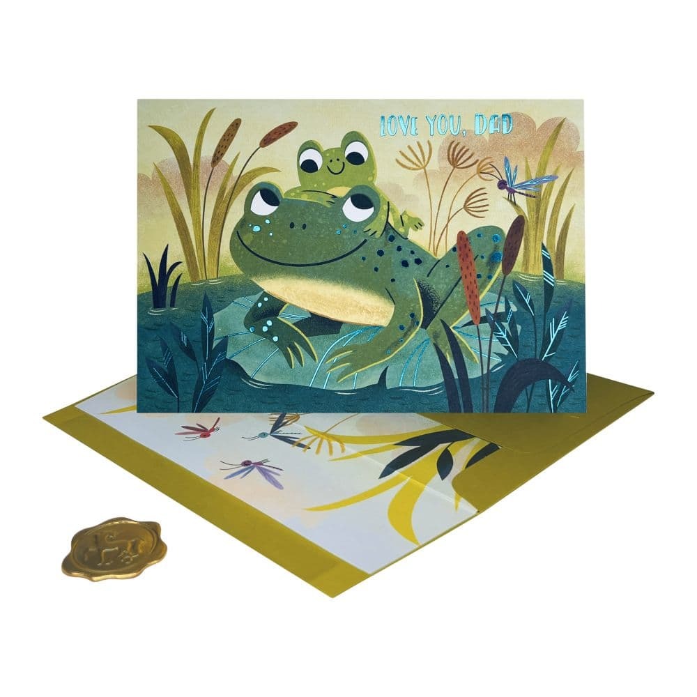 Frog And Kid Fathers Day Card