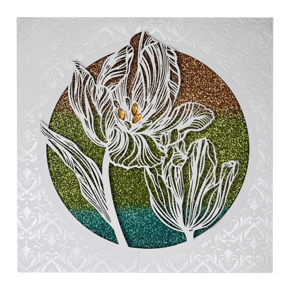 Ombre Glitter Tulip Easter Card