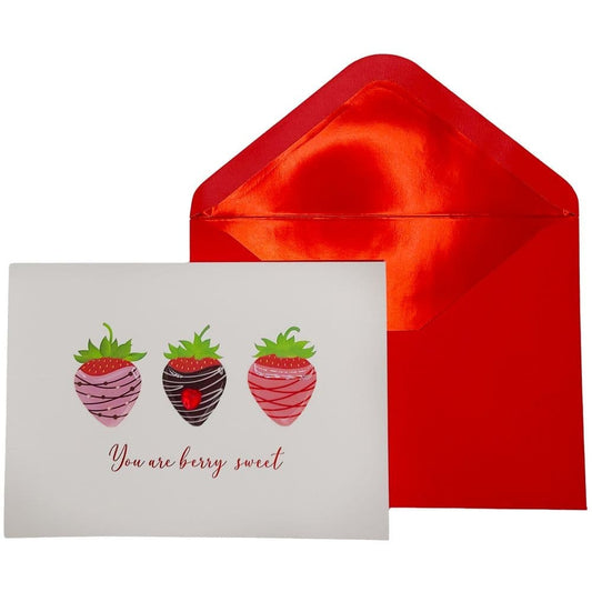 Handmade Dipped Berries Valentine’s Card