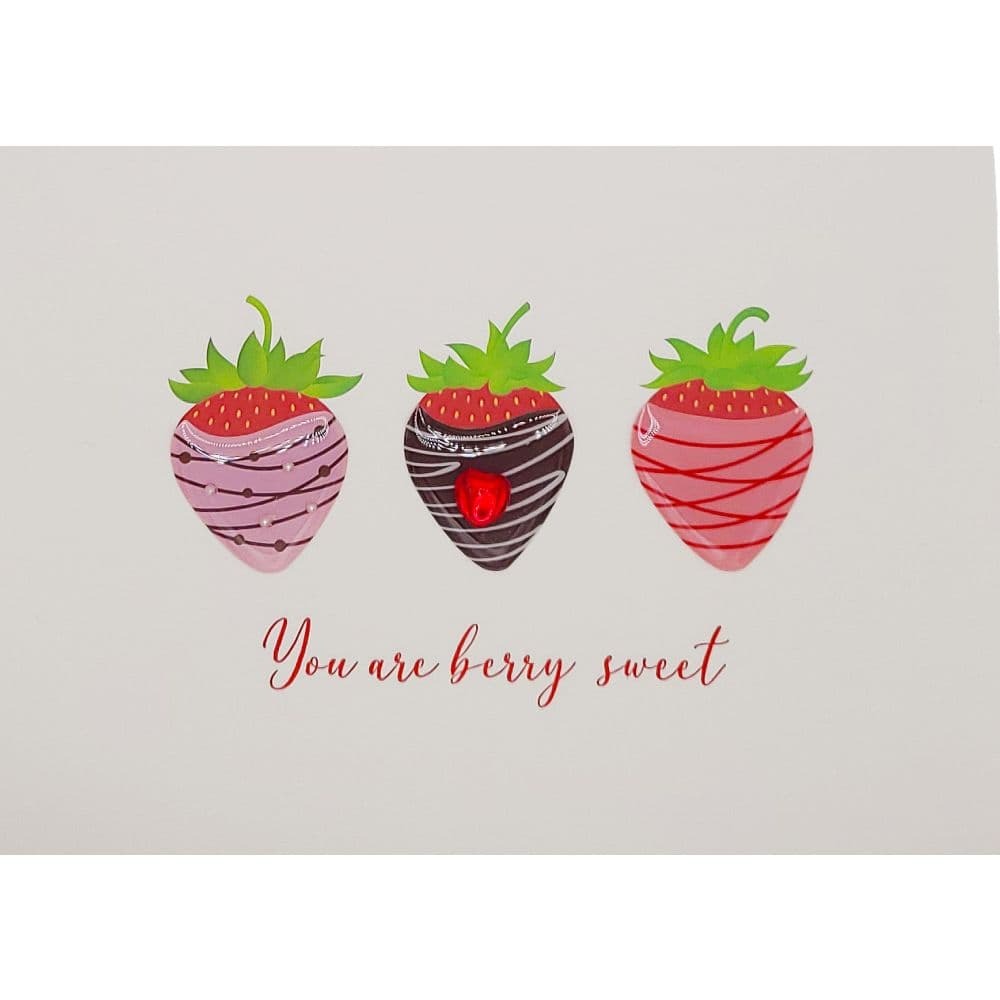 Handmade Dipped Berries Valentine’s Card