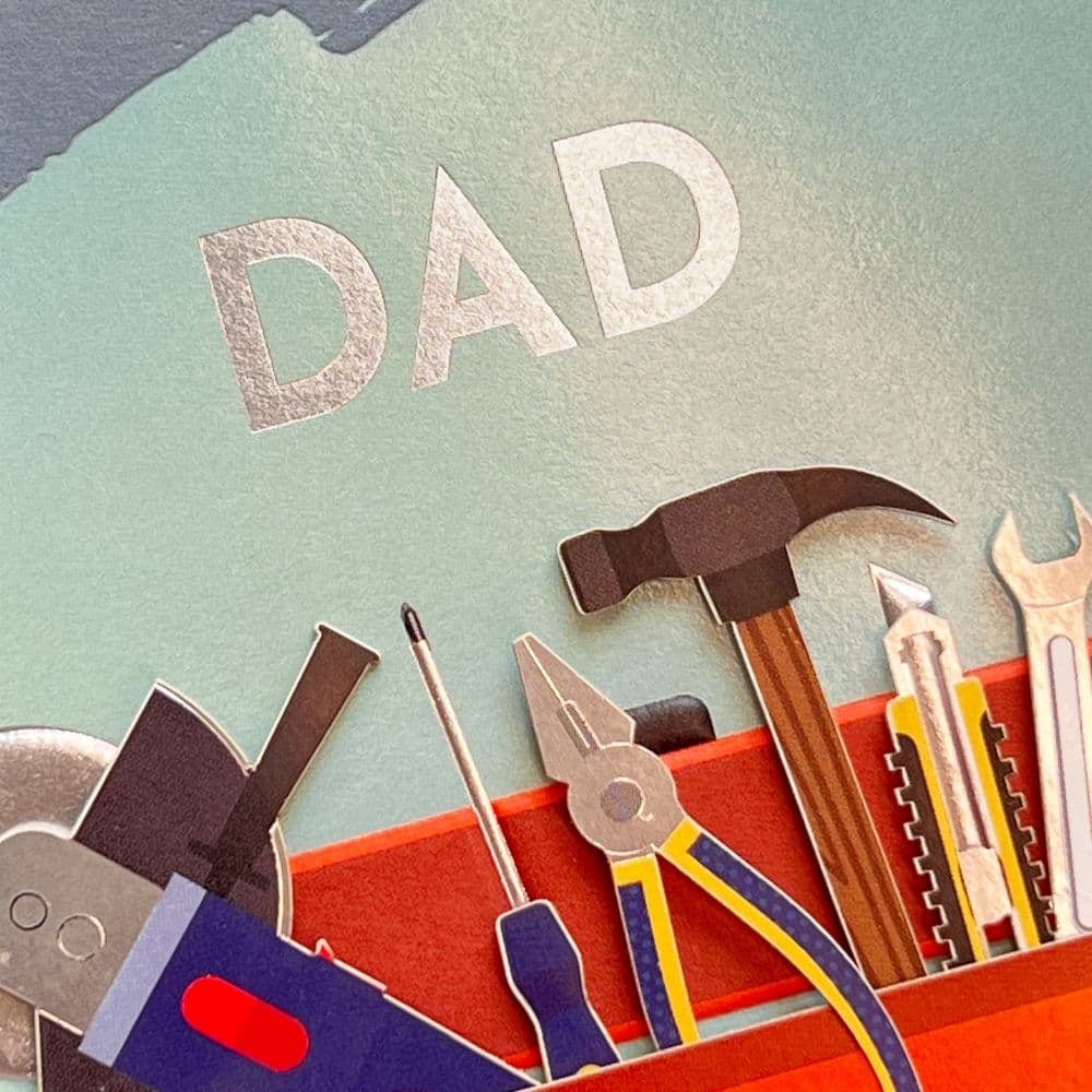 Handmade Tools Lettering Father's Day Card