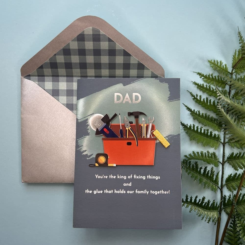 Handmade Tools Lettering Father's Day Card