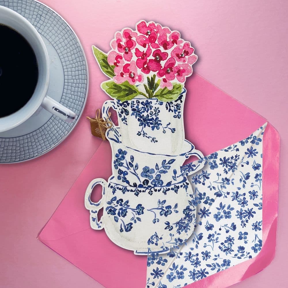 Teacup Hydrangeas Mother's Day Card
