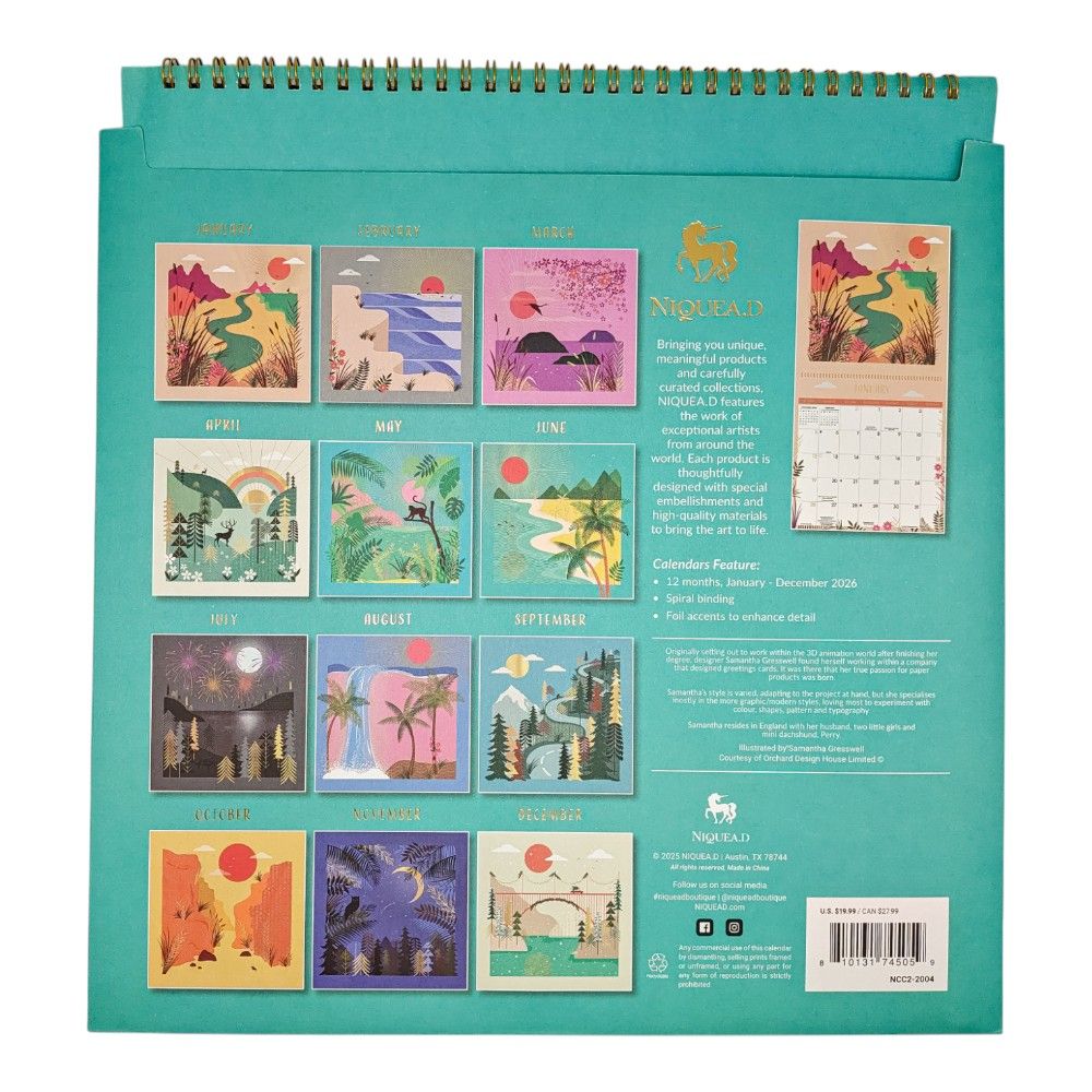 Wonderful World 2026 Wall Calendar