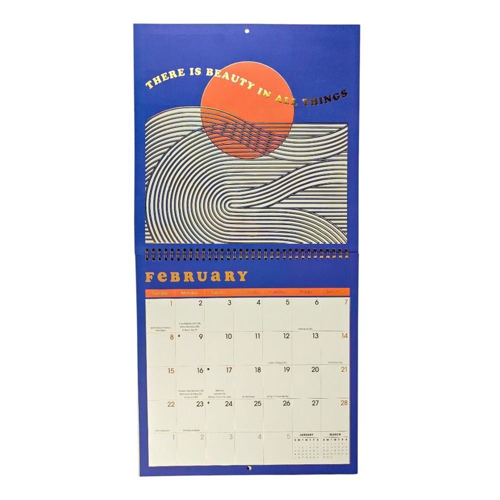 Sunshine Affirmations 2026 Wall Calendar