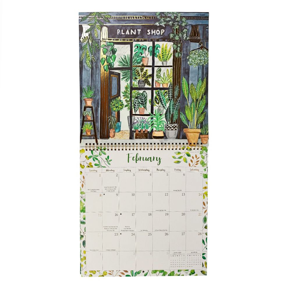 Plant Lovers 2026 Wall Calendar