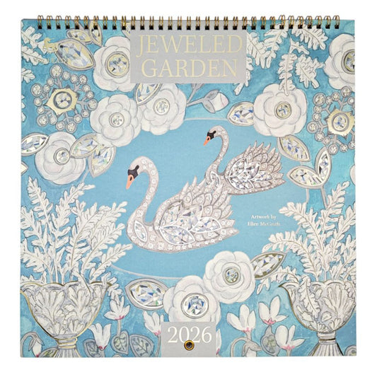 Jeweled Garden 2026 Wall Calendar