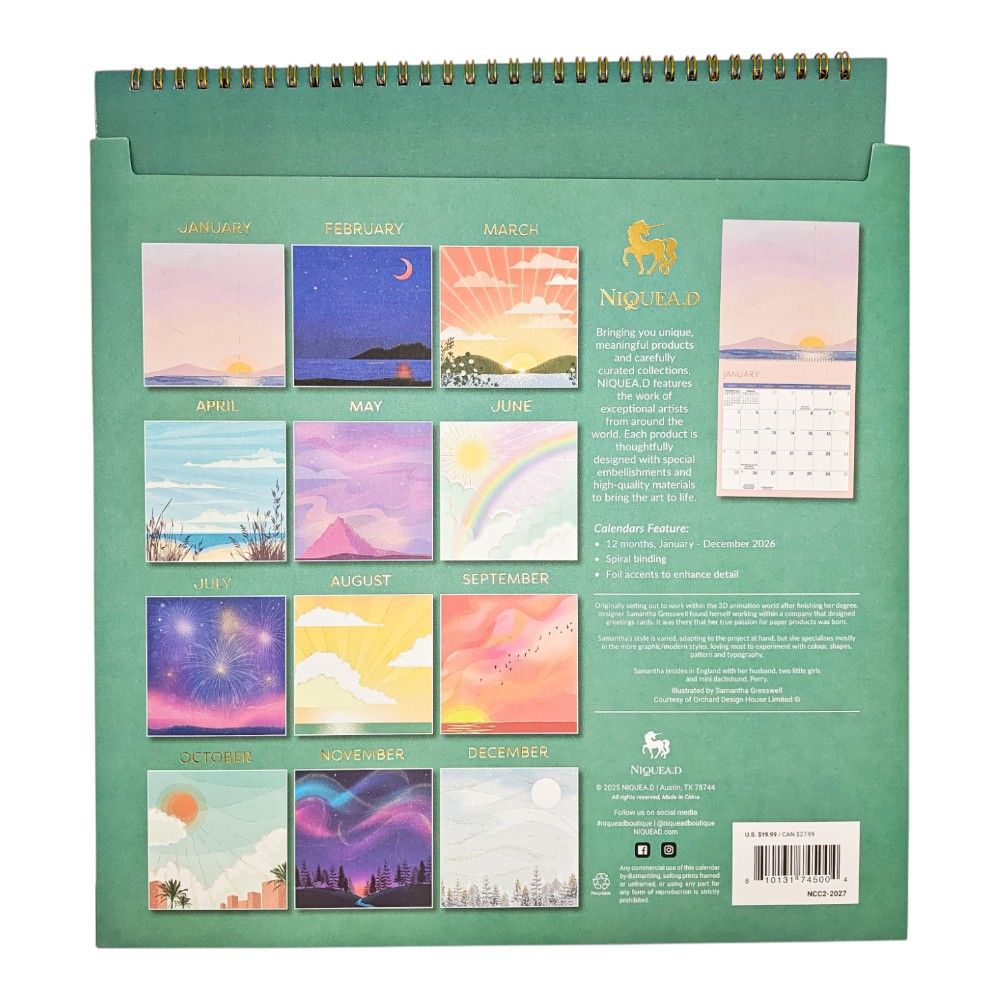 Horizons 2026 Wall Calendar