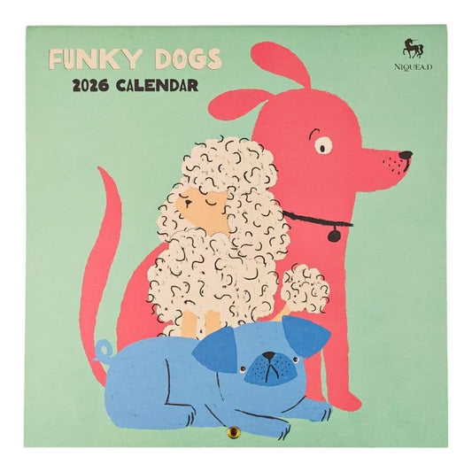 Funky Dogs 2026 Wall Calendar