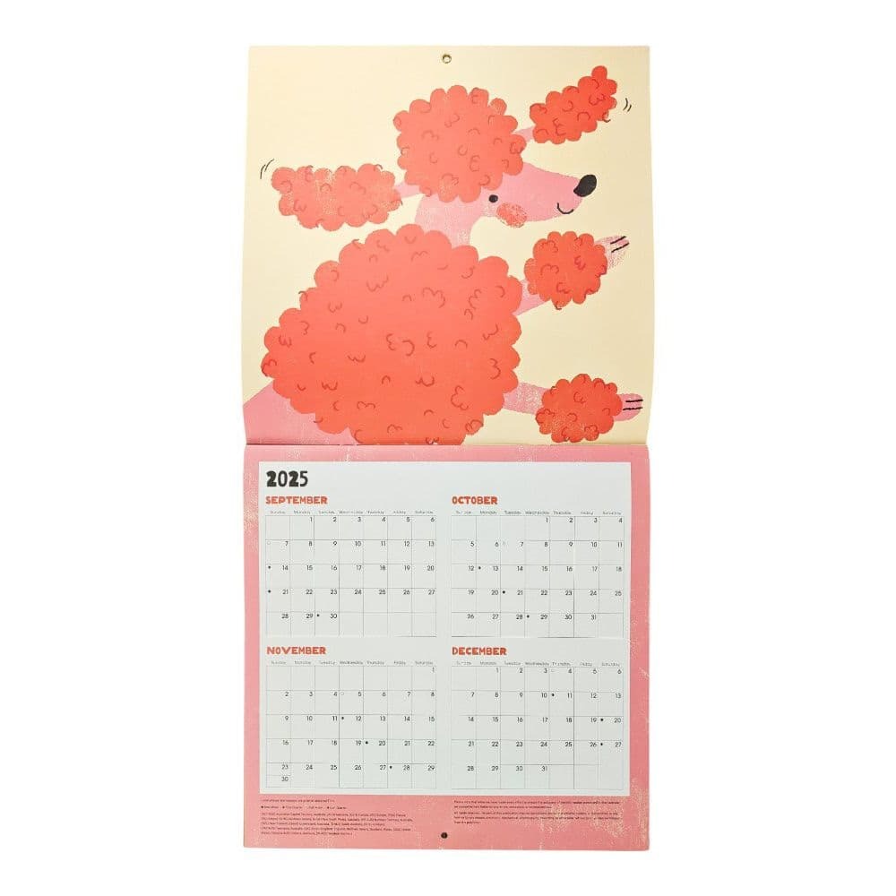 Funky Dogs 2026 Wall Calendar