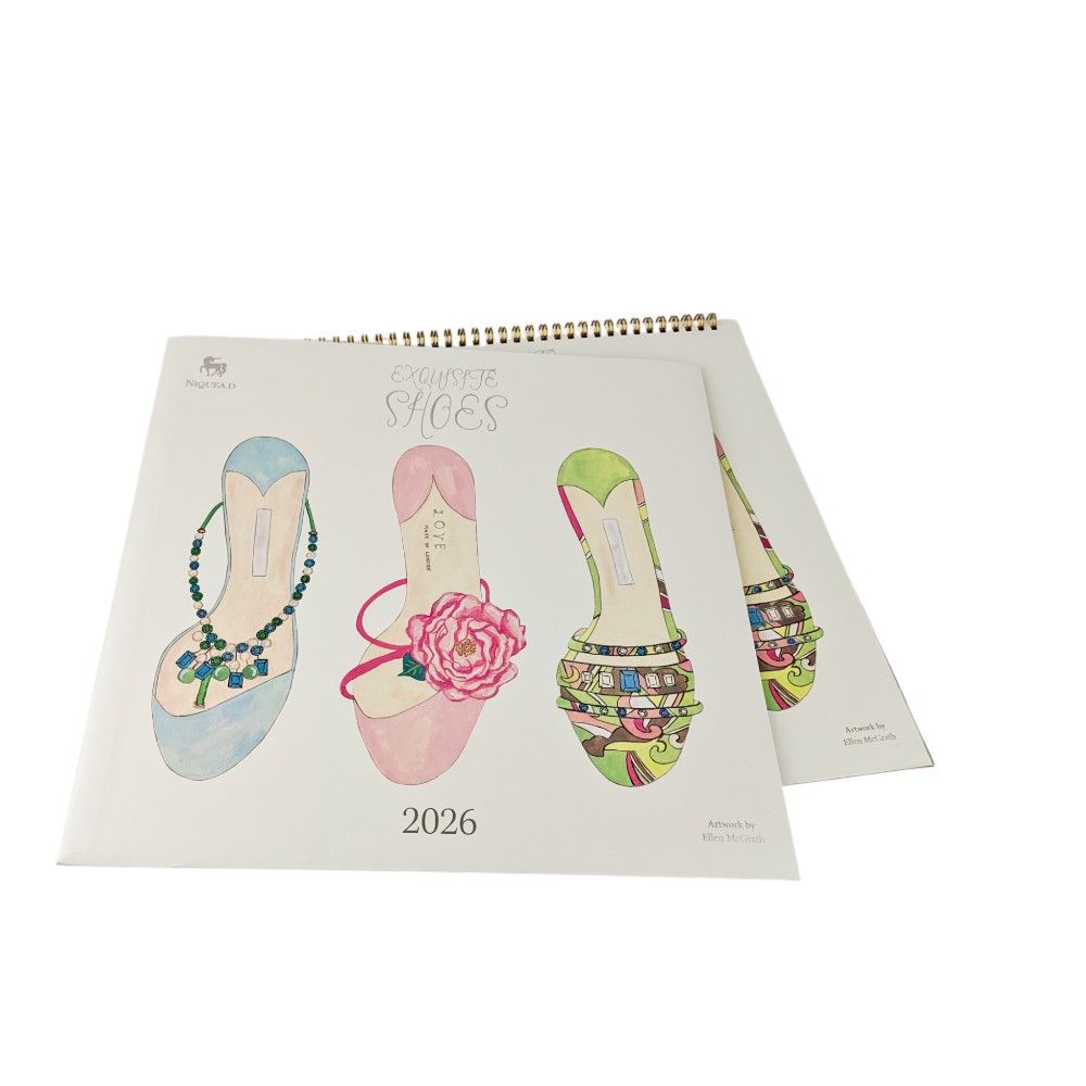Exquisite Shoes 2026 Wall Calendar