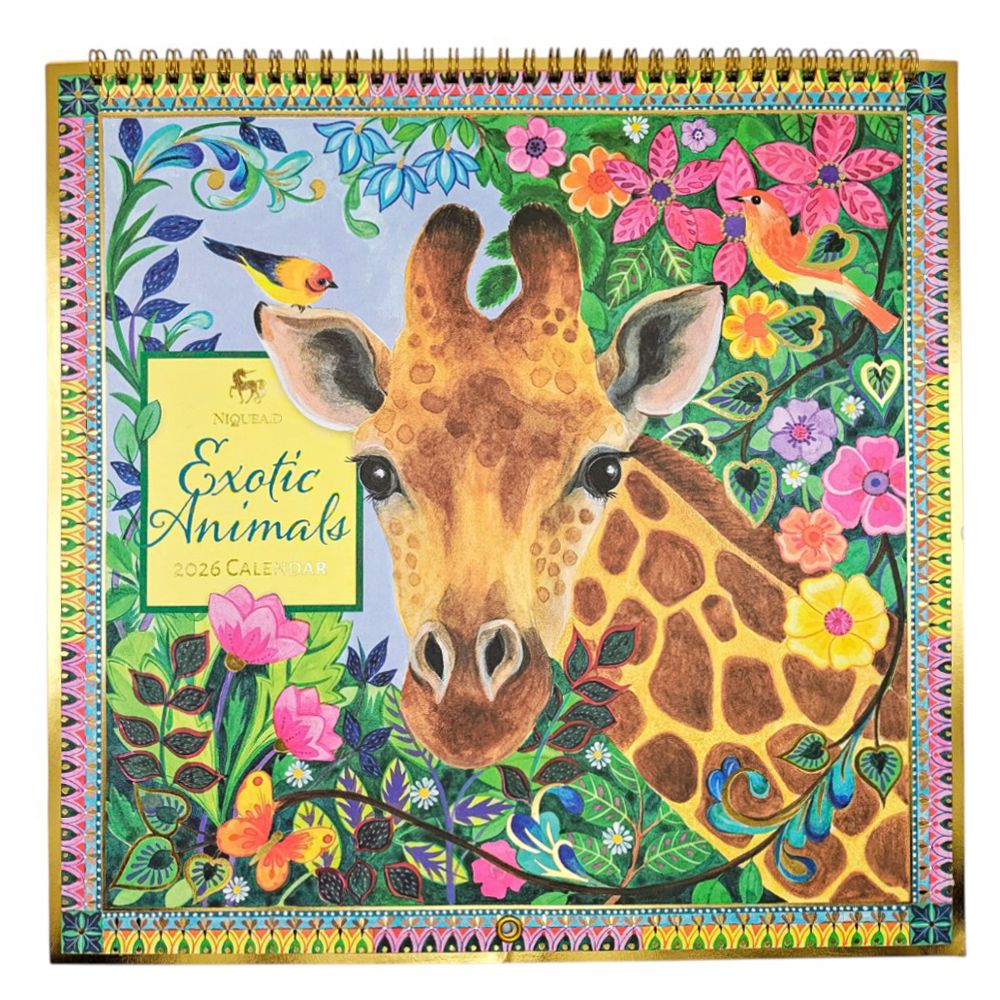 Exotic Animals 2026 Wall Calendar