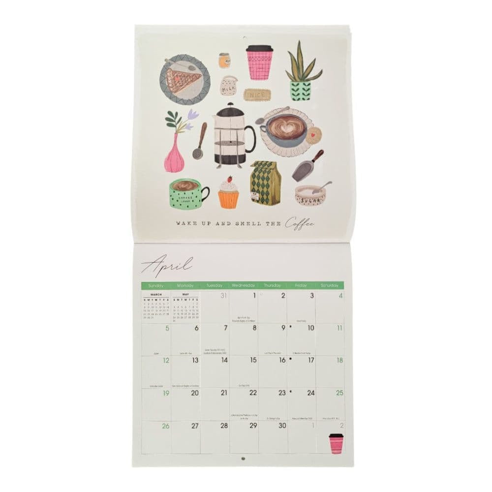 But First Coffee 2026 Wall Calendar