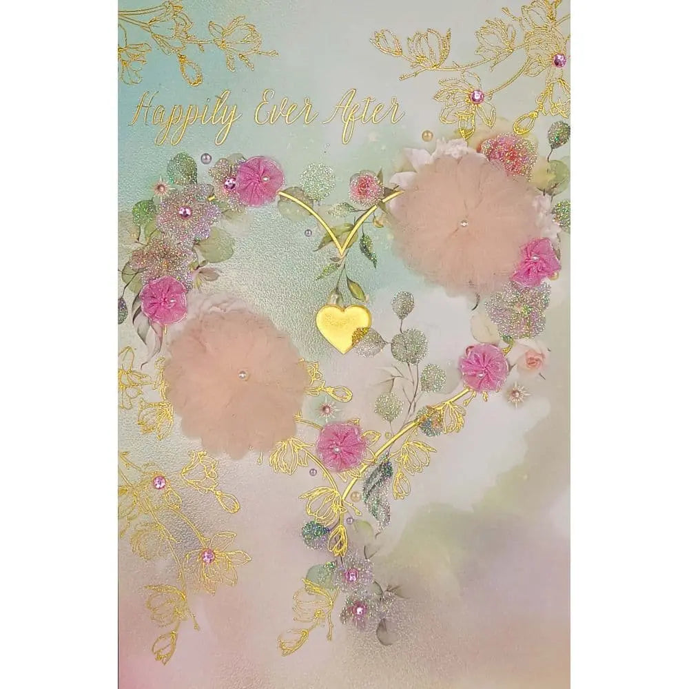 Heart Wreath Collector's Edition Wedding Card