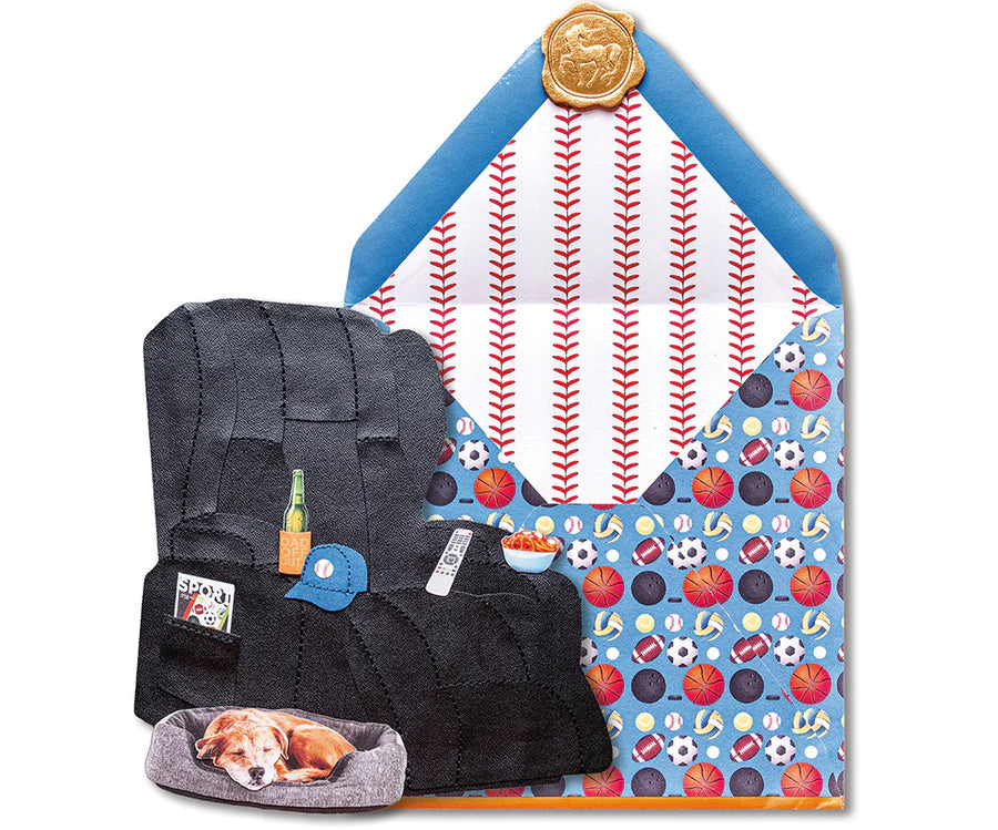 Diecut Recliner and Snacks Father's Day