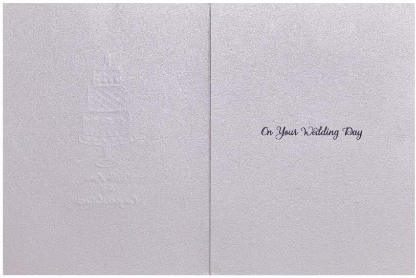 Etched Wedding Cake Wedding Card