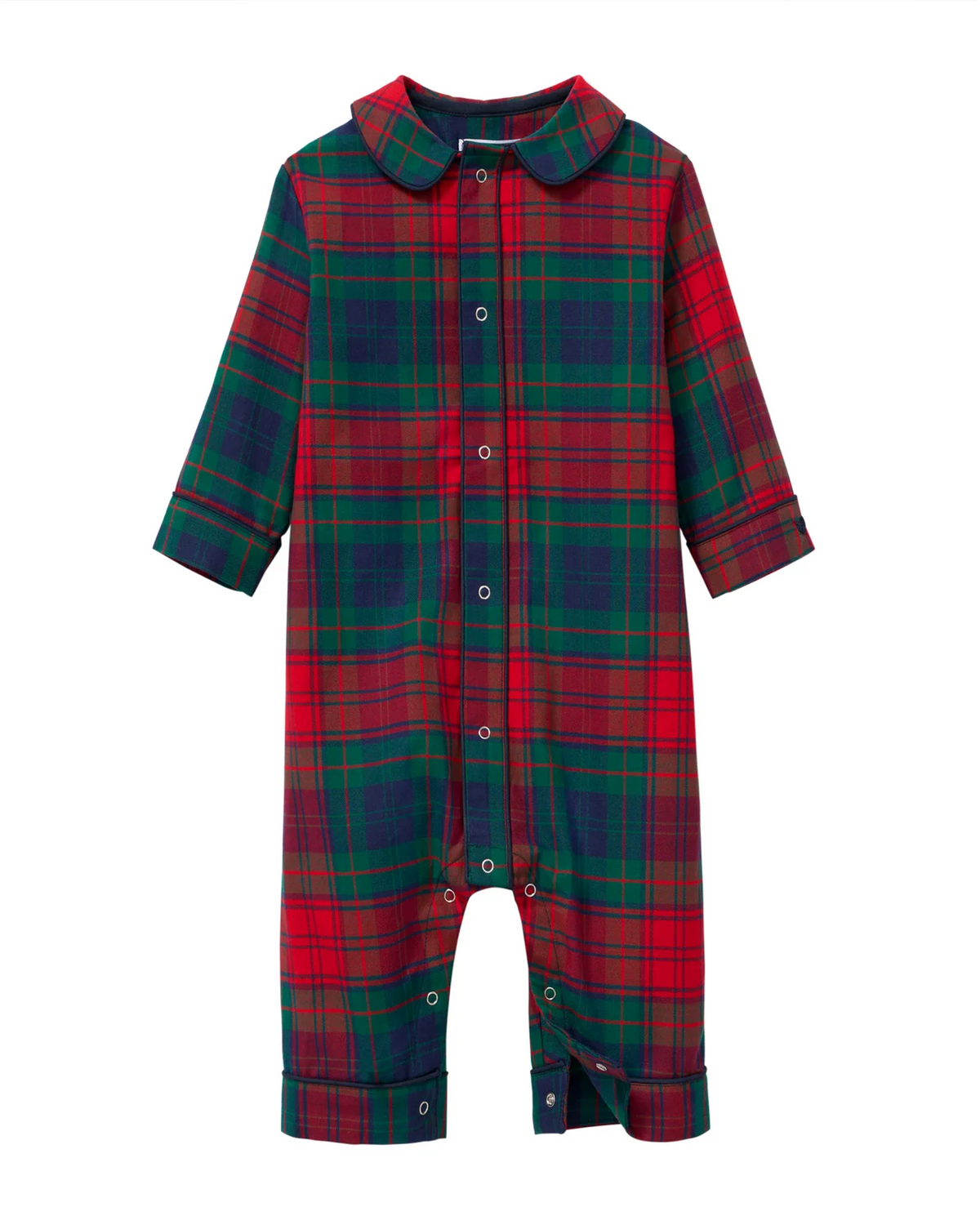 Baby's Twill Cambridge Romper in St. James Tartan Red