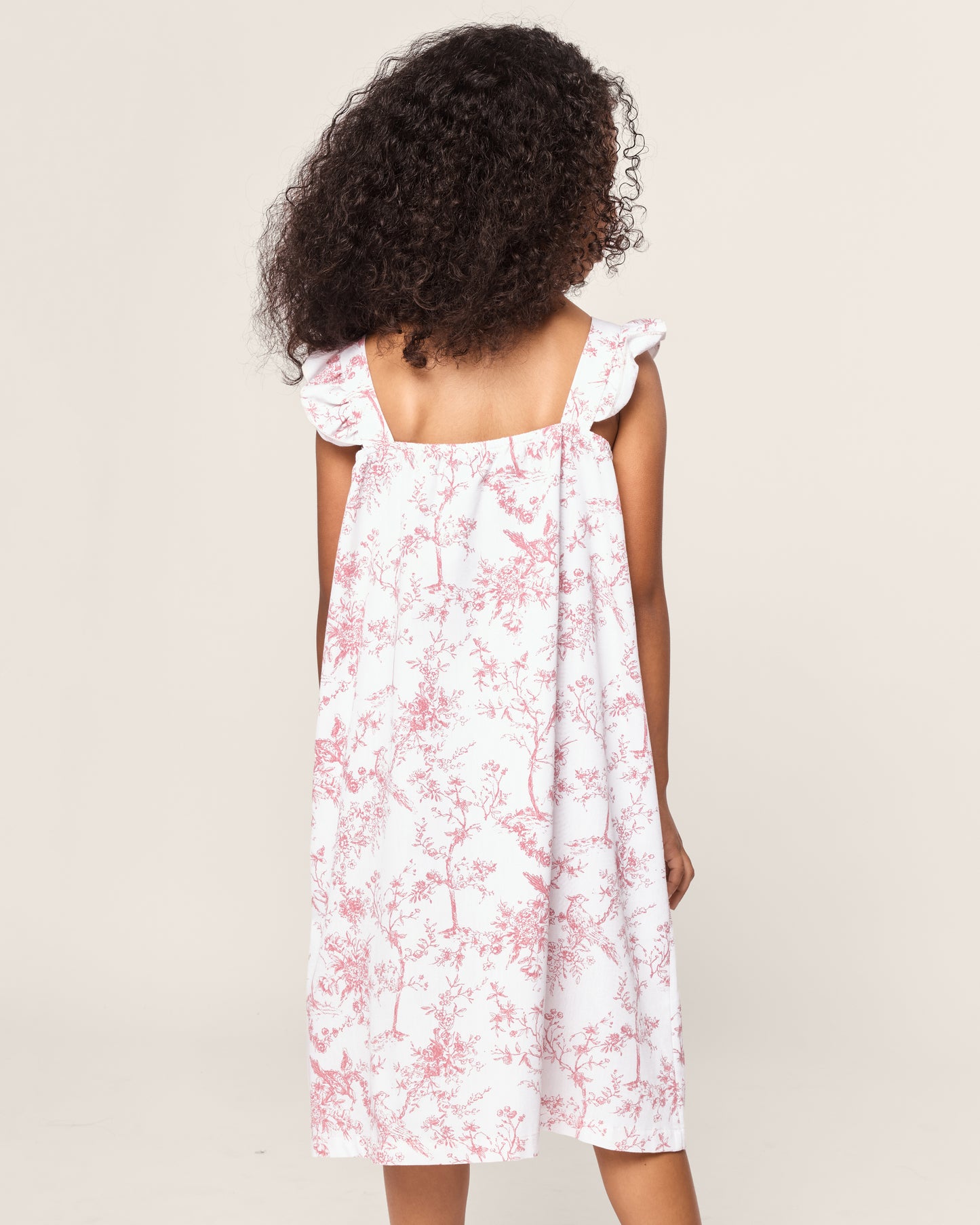 Girl's Twill Clara Nightgown in Pink Timeless Toile