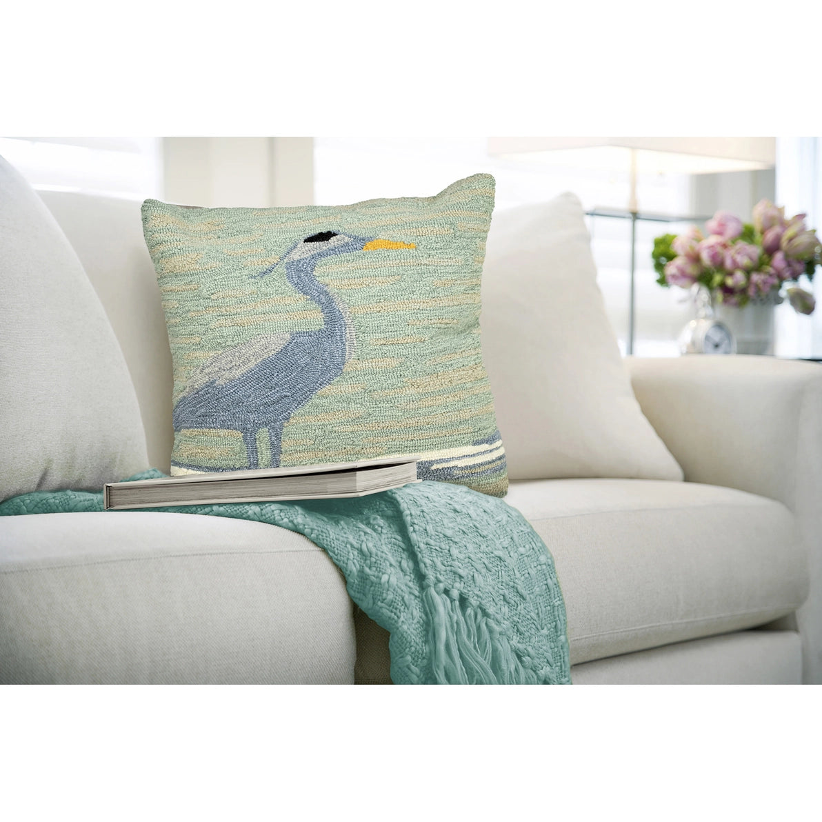 Frontporch Blue Heron Indoor/Outdoor Pillow