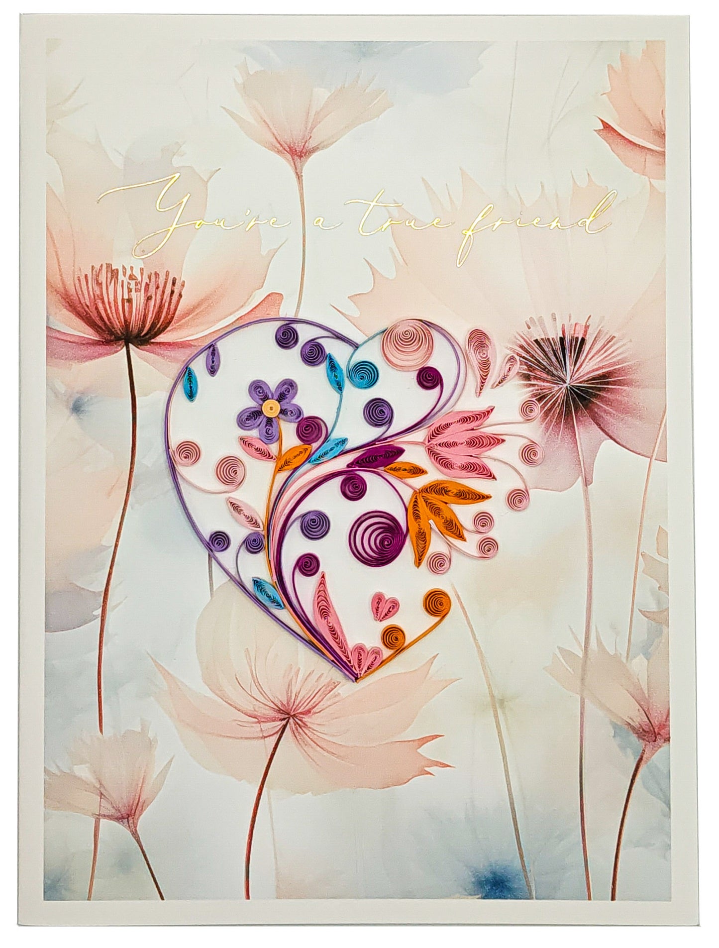 Quilled Heart Friendship Card