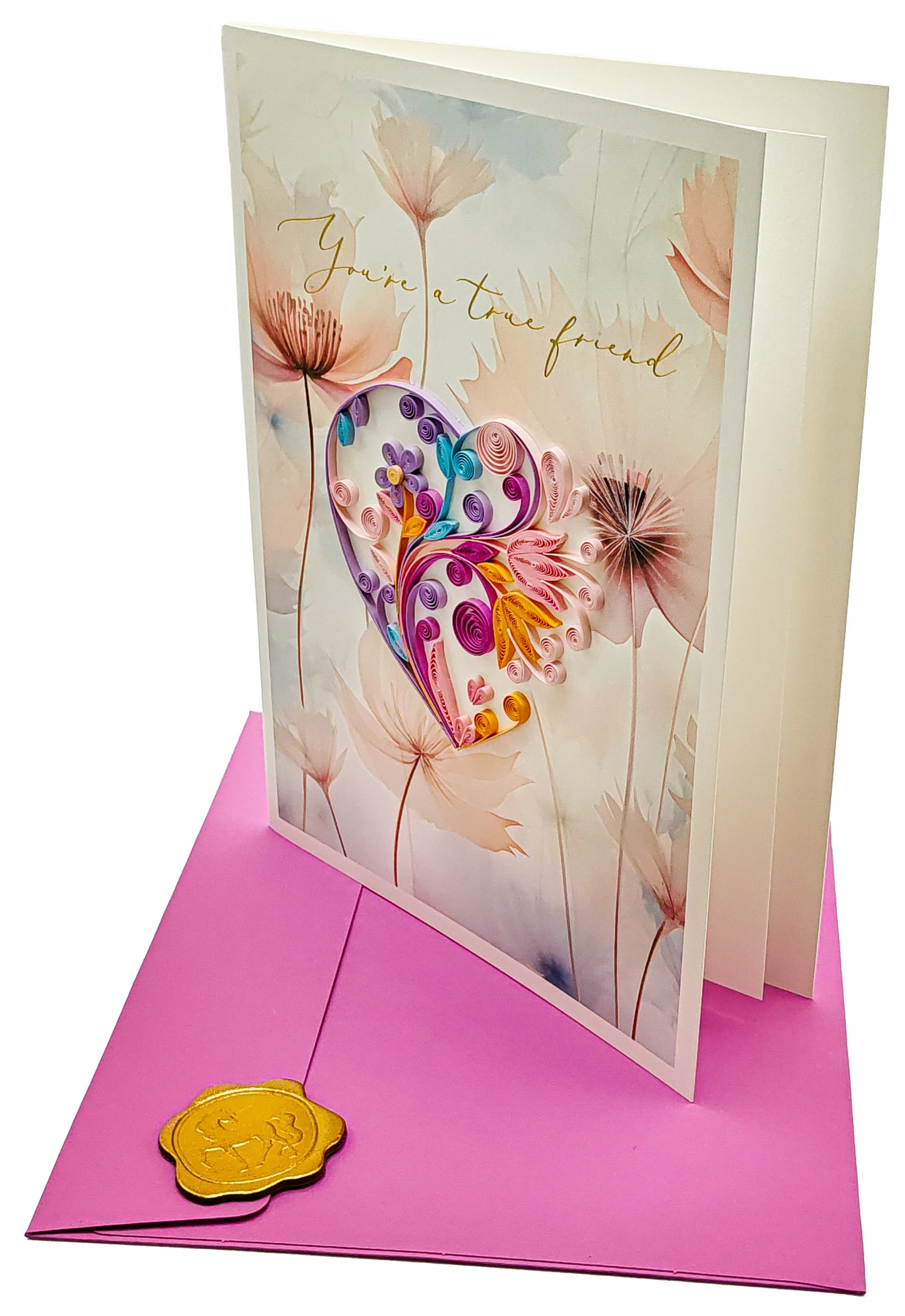 Quilled Heart Friendship Card